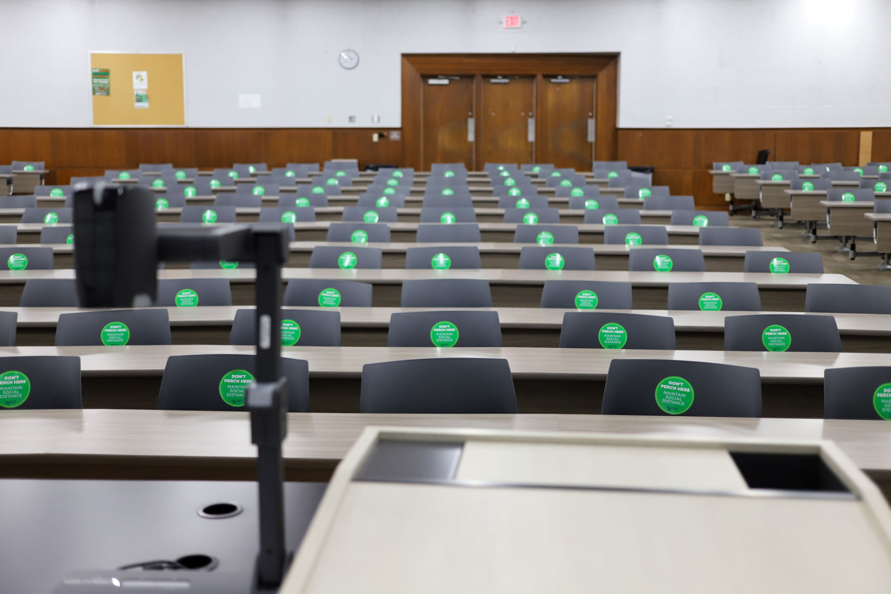 Social distancing in Sage Hall